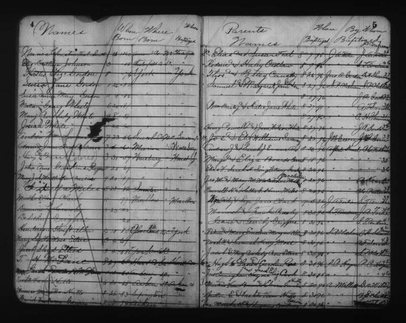 Henry Barr Baptismal Record