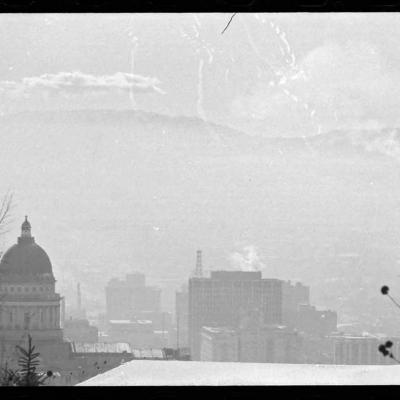 Air pollution over Salt Lake City, 06 December 1967
Original title: "Smog over Salt Lake City -Shot 10"